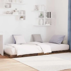 vidaXL Camas Y Accesorios-Estructura de Cama de Suelo Madera vieja 75 x 190 cm