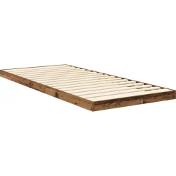 vidaXL Camas Y Accesorios-Estructura de Cama de Suelo Madera vieja 75 x 190 cm