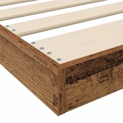 vidaXL Camas Y Accesorios-Estructura de Cama de Suelo Madera vieja 75 x 190 cm