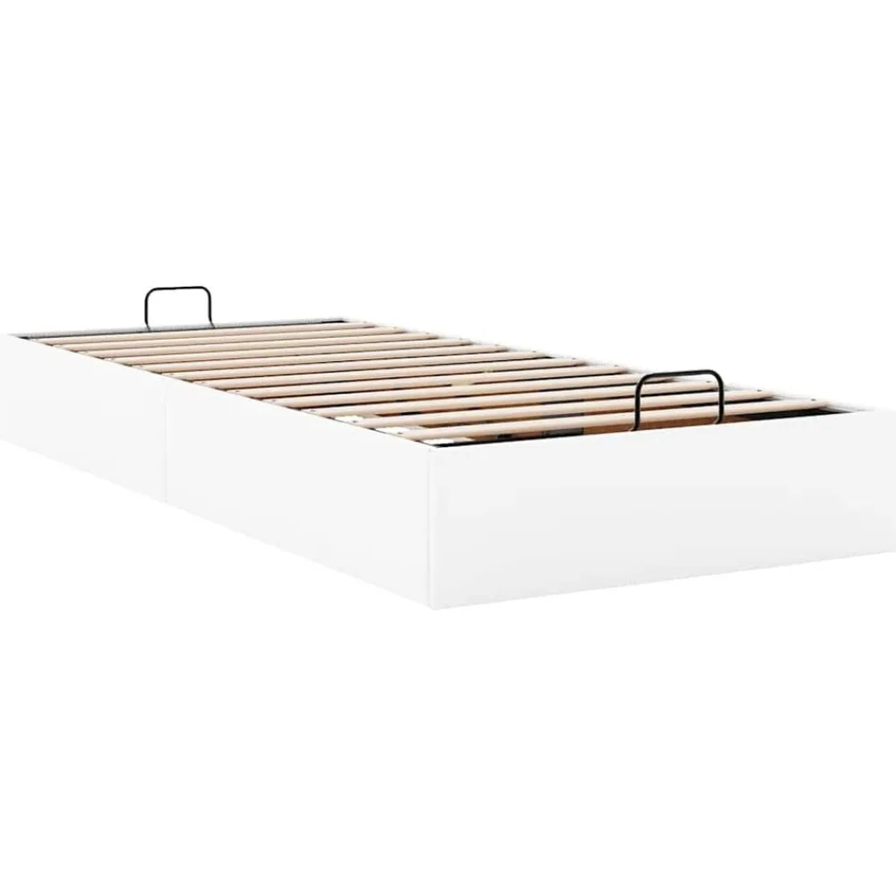 vidaXL Estructura de cama otomana sin colchón blanca 80x200 cm Blanco Discount