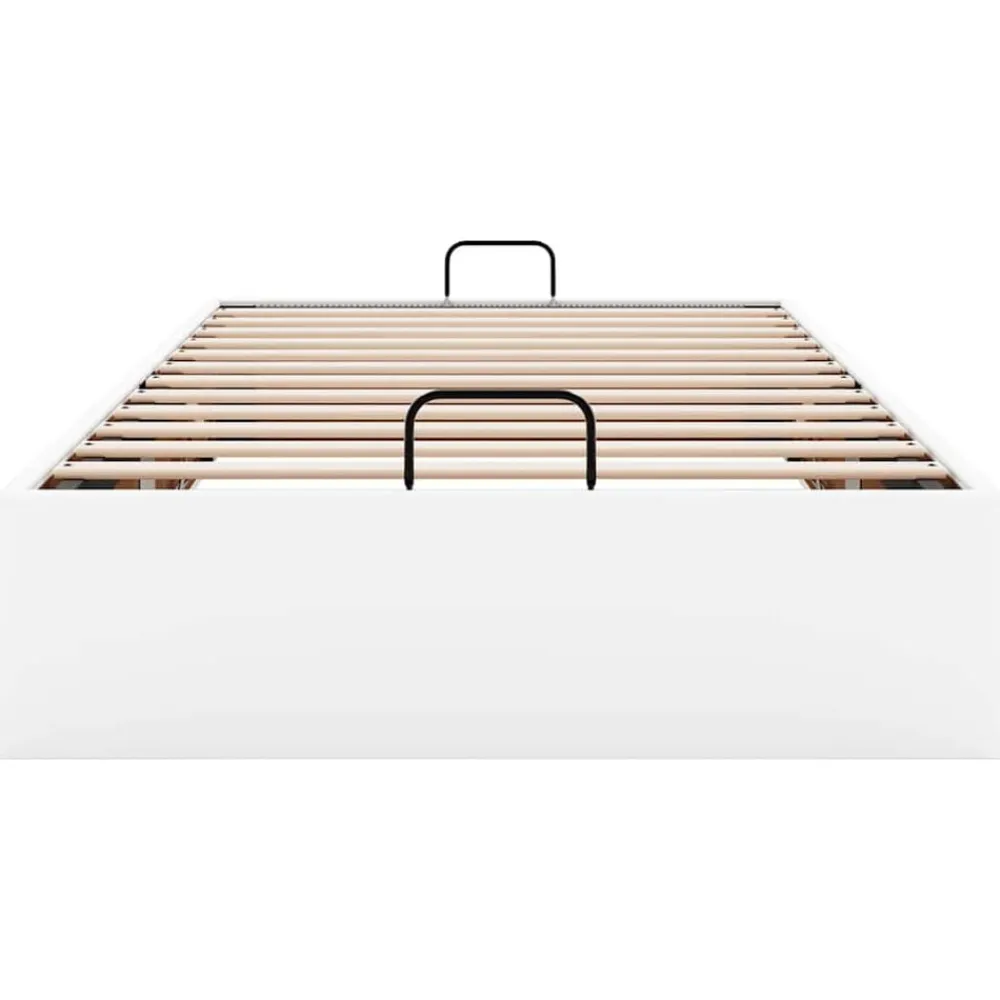 vidaXL Estructura de cama otomana sin colchón blanca 80x200 cm Blanco Discount