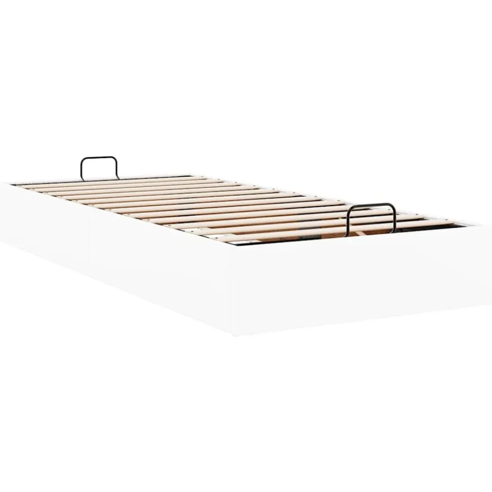 vidaXL Estructura de cama otomana sin colchón blanca 80x200 cm Blanco Discount