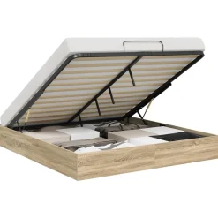 vidaXL Estructura de Cama Ottoman 203 x 180 x 25 cm Roble Sonoma Outlet