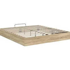 vidaXL Estructura de Cama Ottoman 203 x 180 x 25 cm Roble Sonoma Outlet