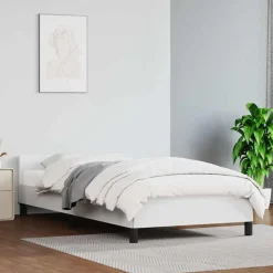 vidaXL Camas Y Accesorios-Estructura de cama con cabecero sin colchón 80x200 cm