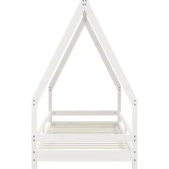 vidaXL Estructura de cama para niños madera de pino 80x200 cm Blanco
