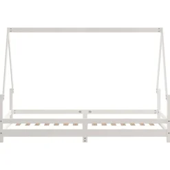 vidaXL Estructura de cama para niños madera de pino 80x200 cm Blanco