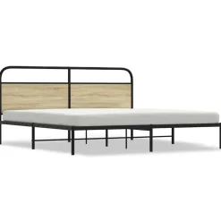 vidaXL Camas Y Accesorios-Estructura de cama sin colchón metal 180x200 cm