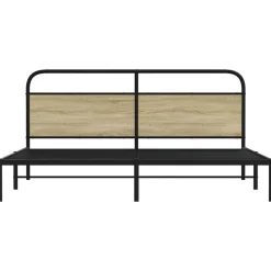 vidaXL Camas Y Accesorios-Estructura de cama sin colchón metal 180x200 cm