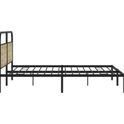 vidaXL Camas Y Accesorios-Estructura de cama sin colchón metal 180x200 cm