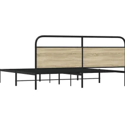 vidaXL Camas Y Accesorios-Estructura de cama sin colchón metal 180x200 cm