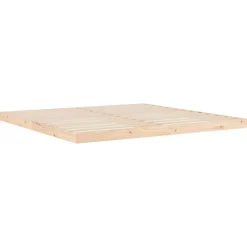 vidaXL Estructura de cama sin colchón madera maciza de pino 200x200 cm Natural