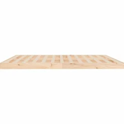 vidaXL Estructura de cama sin colchón madera maciza de pino 200x200 cm Natural