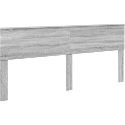 vidaXL Estructura de cama 200 x 200 cm Madera Ingenieril Gris sonoma Outlet