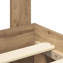 vidaXL Estructura de cama con cajón Roble artesanal 120 x 190 cm Roble artisan Online