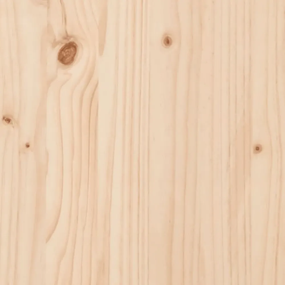vidaXL Estructura de cama sin colchón madera maciza de pino 200x200 cm Natural Clearance