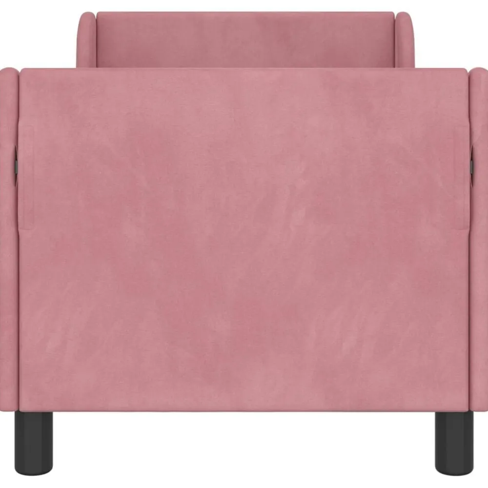 vidaXL Estructura de cama para niños pequeños con cabecera Rosa Outlet