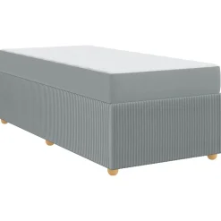 vidaXL Camas Y Accesorios-Estructura de cama con colchón 80 x 200 cm tela
