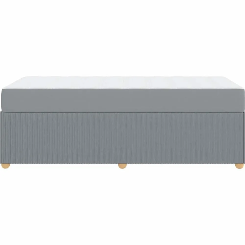 vidaXL Camas Y Accesorios-Estructura de cama con colchón 80 x 200 cm tela
