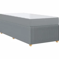vidaXL Camas Y Accesorios-Estructura de cama con colchón 80 x 200 cm tela