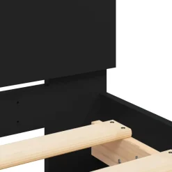 vidaXL Camas Y Accesorios-Estructura de cama con cabecero y luces LED 75x190 cm