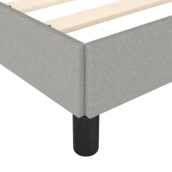 vidaXL Estructura de cama sin colchón tela 80x200 cm Gris claro Outlet