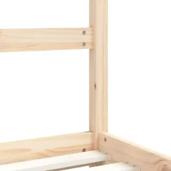 Niños vidaXL Mobiliario Para Bebés Y Niños Pequeños-Estructura de cama para niños madera maciza de pino 80x200 cm