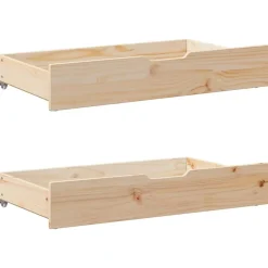 vidaXL Camas Y Accesorios-Estructura de cama sin colchón madera maciza de pino 90x190 cm