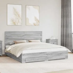 vidaXL Conjuntos De Muebles-Estructura de cama con cajón 200 x 200 cm