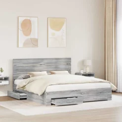 vidaXL Conjuntos De Muebles-Estructura de cama con cajón 200 x 200 cm