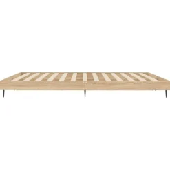 vidaXL Estructura de cama sin colchón 200x200 cm Roble Sonoma Sale