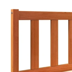 vidaXL Camas Y Accesorios-Estructura de cama sin colchón madera maciza marrón 75x190 cm