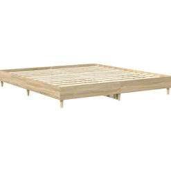 vidaXL Estructura de cama sin colchón 200x200 cm Roble Sonoma Best