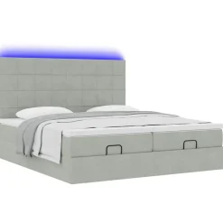 vidaXL Camas Y Accesorios-Estructura de cama otomana colchones terciopelo