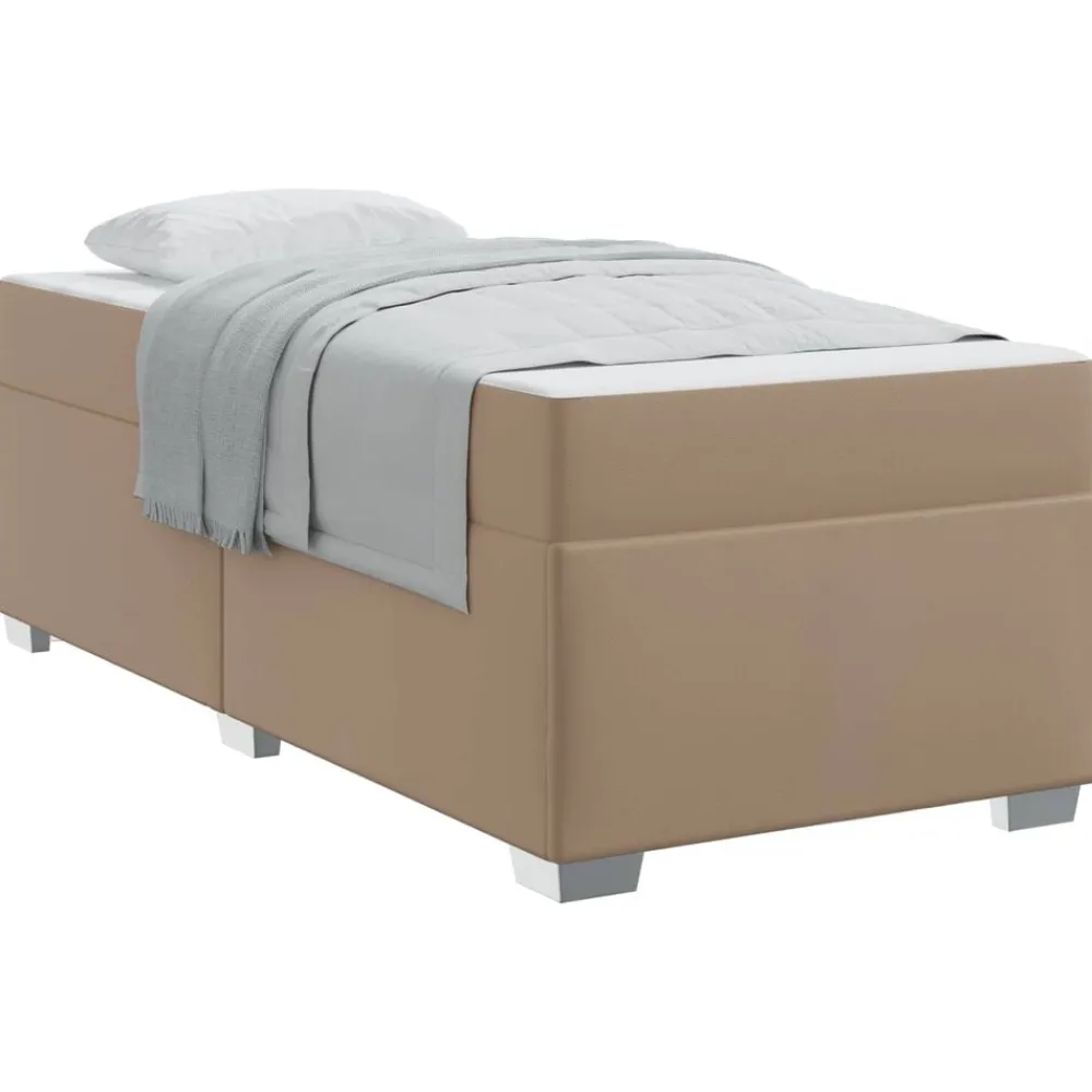 vidaXL Camas Y Accesorios-Estructura de cama con colchón 80 x 200 cm tela