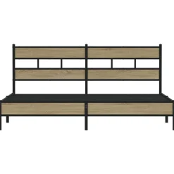 vidaXL Camas Y Accesorios-Estructura de cama sin colchón metal 180x200 cm