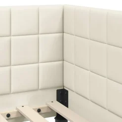 vidaXL Conjuntos De Muebles-Estructura de Cama Esquina con Colchón 2 pcs Terciopelo