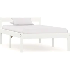 vidaXL Camas Y Accesorios-Estructura de cama sin colchón madera de pino 90x200 cm