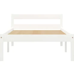 vidaXL Camas Y Accesorios-Estructura de cama sin colchón madera de pino 90x200 cm