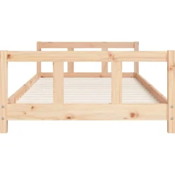 Niños vidaXL Mobiliario Para Bebés Y Niños Pequeños-Estructura de cama para niños madera maciza de pino 90x200 cm