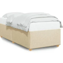 vidaXL Camas Y Accesorios-Estructura de cama sin colchón tela 80x200 cm