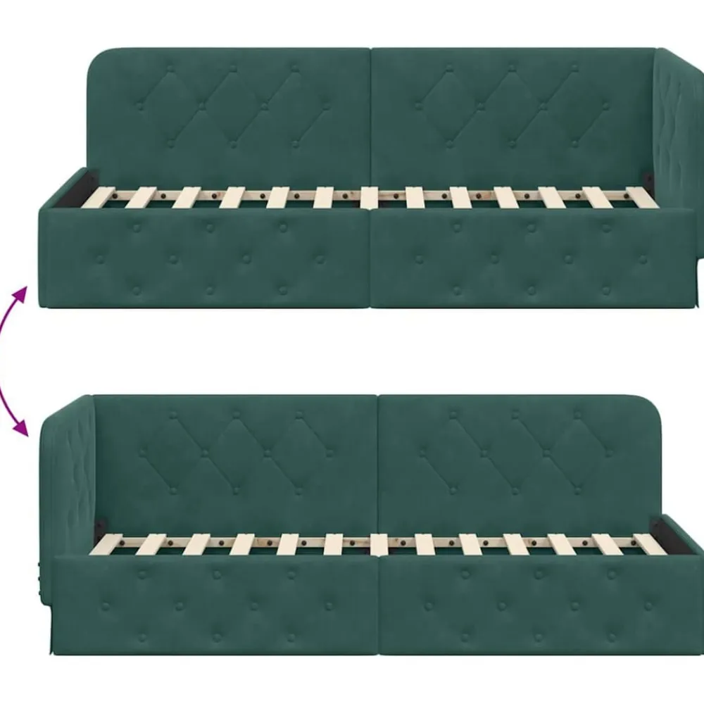 vidaXL Camas Y Accesorios-Estructura de cama en esquina 80 x 200 cm