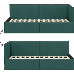 vidaXL Camas Y Accesorios-Estructura de cama en esquina 80 x 200 cm tela