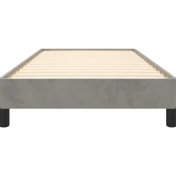 vidaXL Estructura de cama sin colchón terciopelo 80x200 cm Gris claro Online