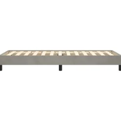 vidaXL Estructura de cama sin colchón terciopelo 80x200 cm Gris claro Online