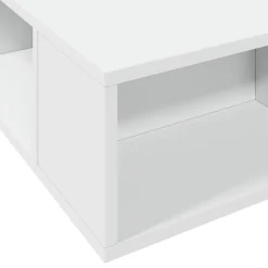 vidaXL Camas Y Accesorios-Estructura de cama madera de ingeniería blanca 200x200 cm