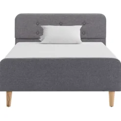 vidaXL Camas Y Accesorios-Estructura de cama sin colchón tela 90x200 cm