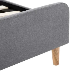 vidaXL Camas Y Accesorios-Estructura de cama sin colchón tela 90x200 cm