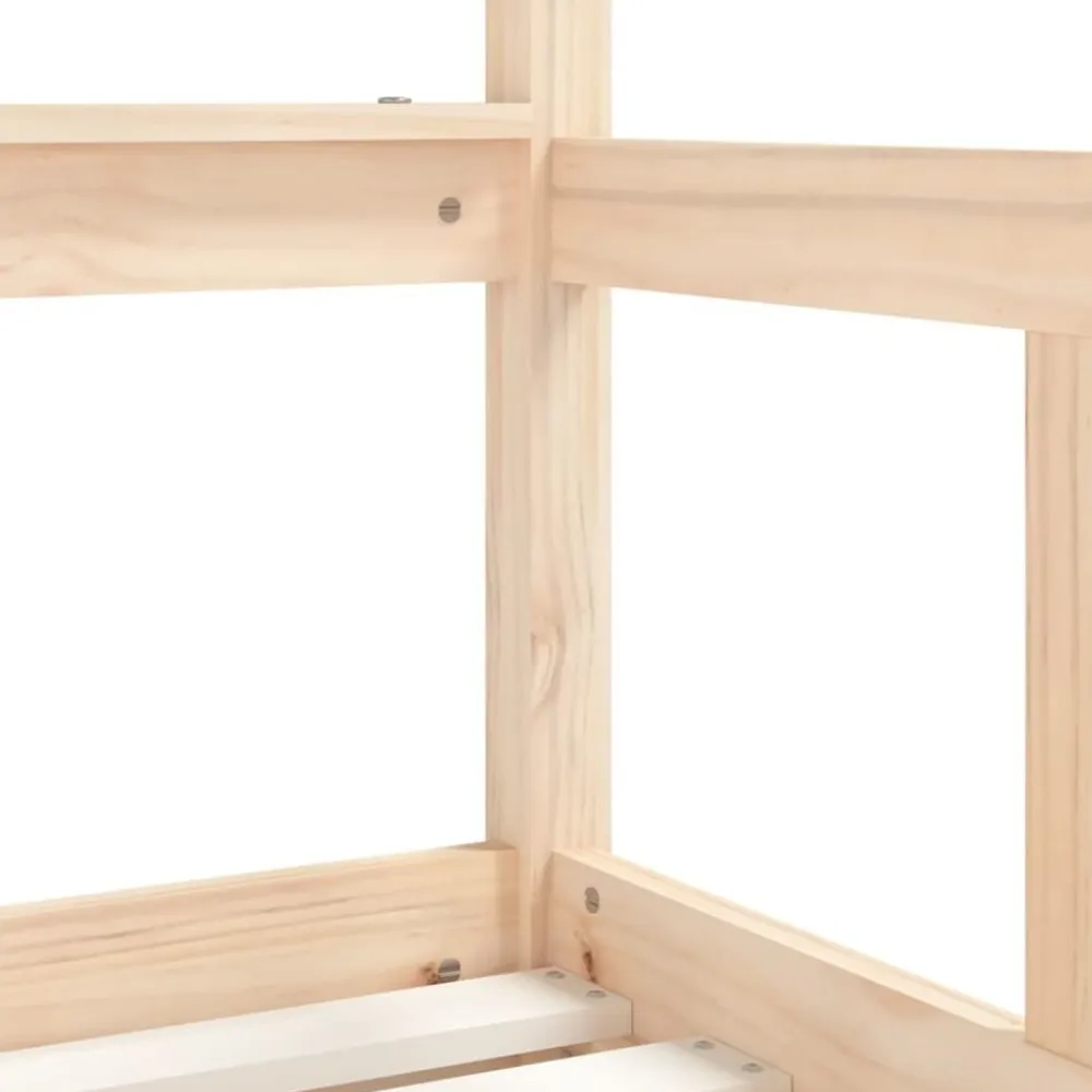 vidaXL Estructura de cama para niños con cajones madera pino 70x140 cm Natural Clearance