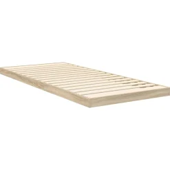 vidaXL Camas Y Accesorios-Estructura de Cama de Suelo Sonoma 75 x 190 cm